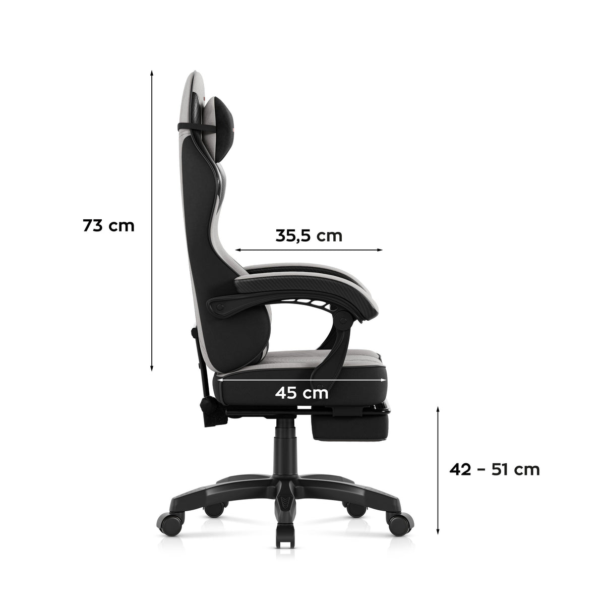 Huzaro Force 3.7 Grey gaming chair