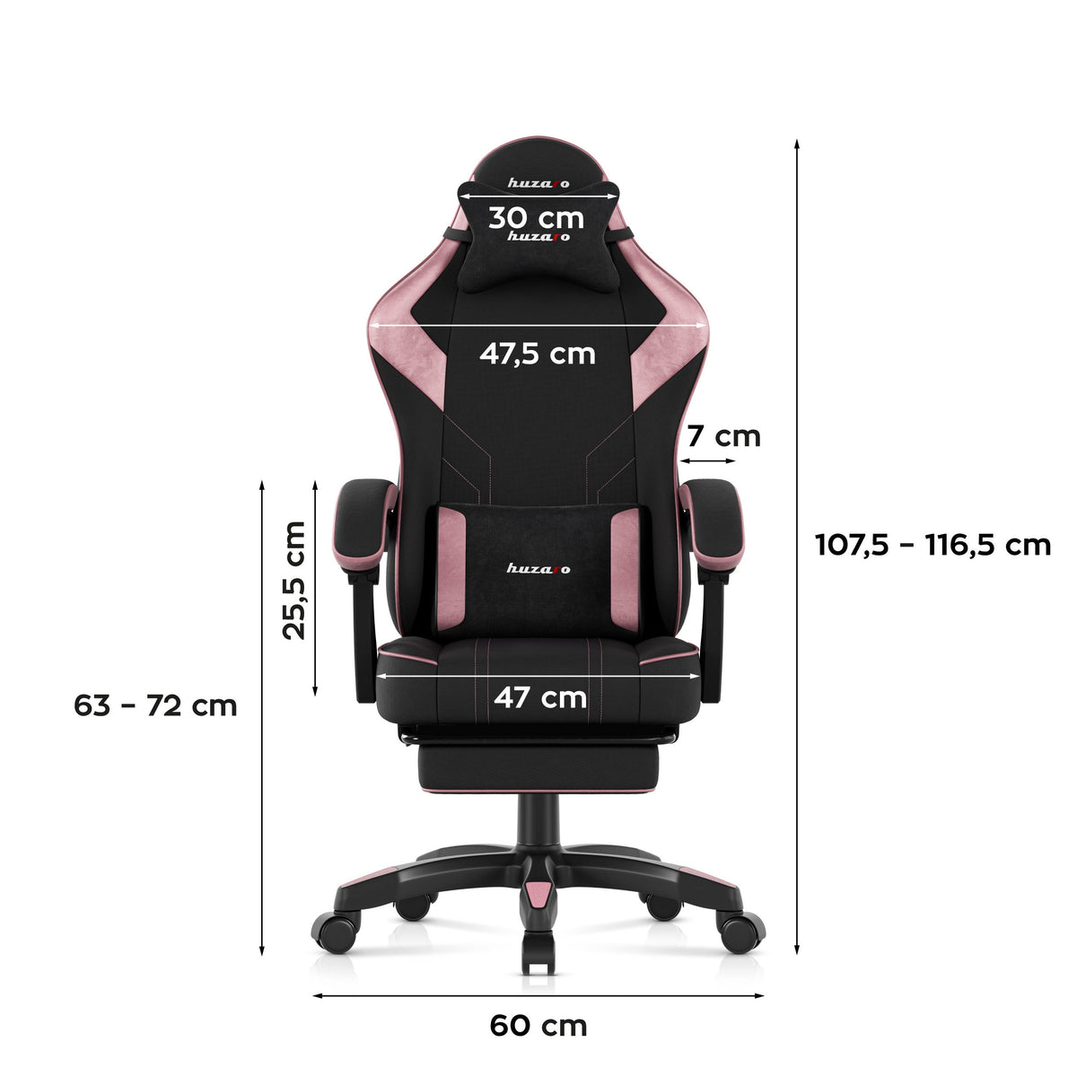 Huzaro Force 3.7 Pink gaming chair