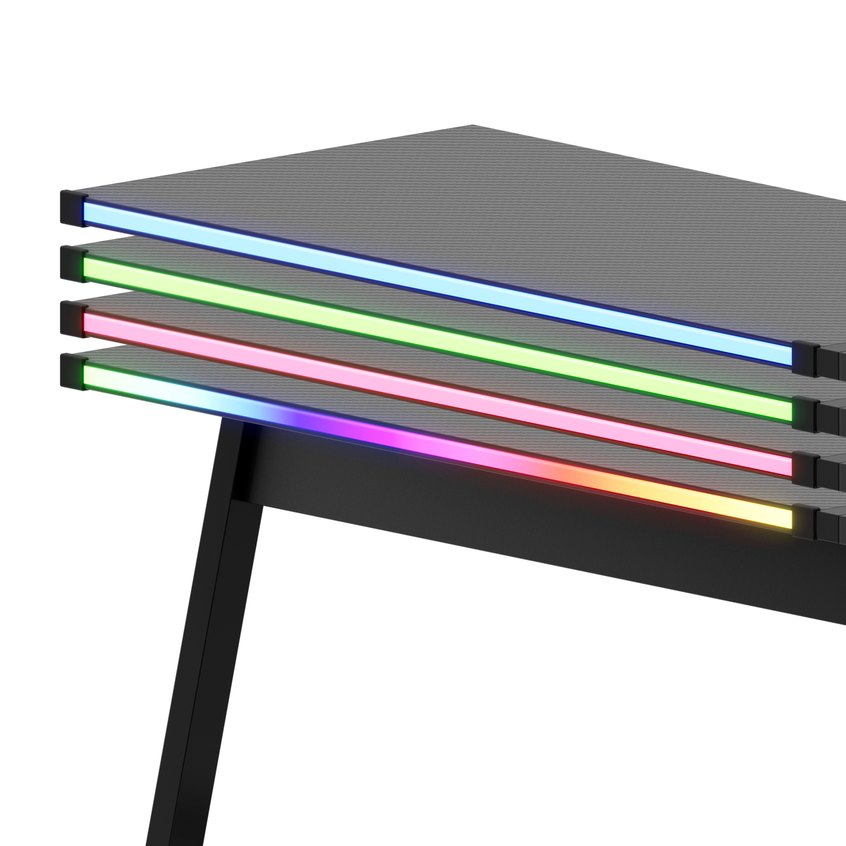 HUZARO HERO 6.0 Black RGB Smart 147 cm Gaming Desk
