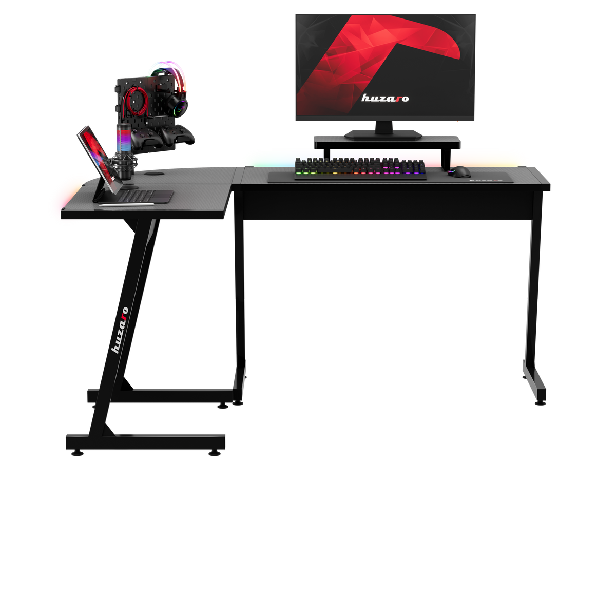 HUZARO HERO 6.0 Black RGB Smart 147 cm Gaming Desk