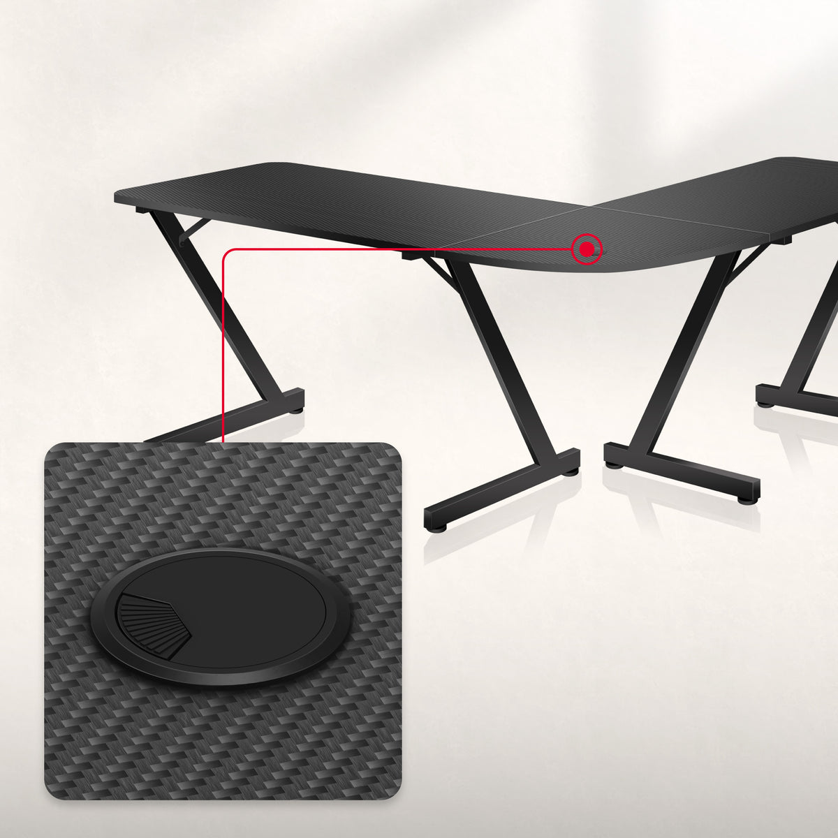 Huzaro Hero 7.0 154 cm Gaming Desk