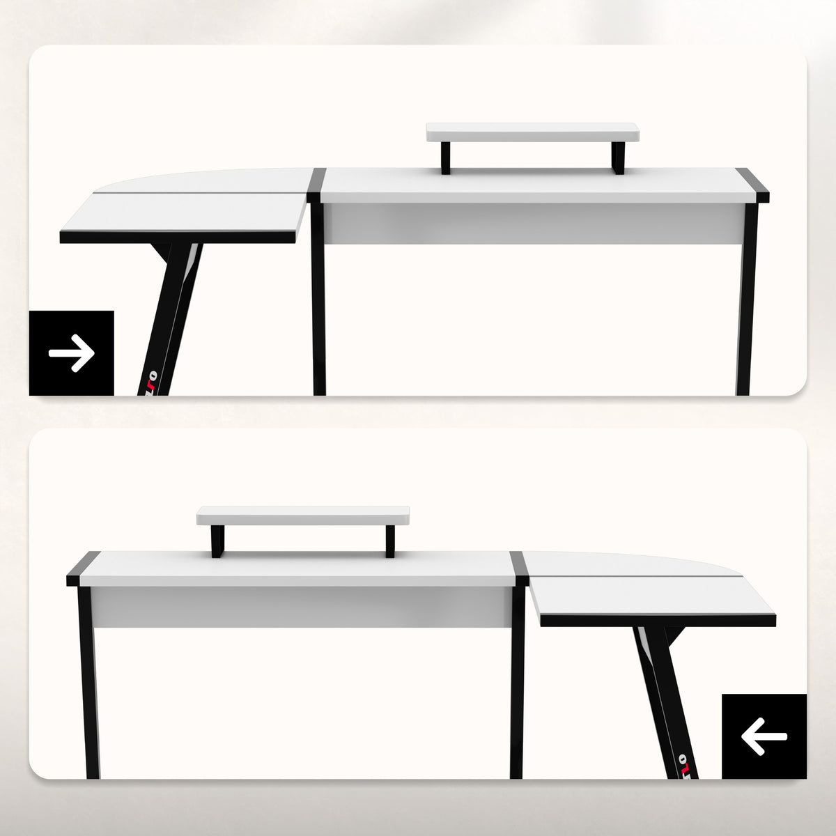 Huzaro Hero 6.0 White 147 cm Gaming Desk