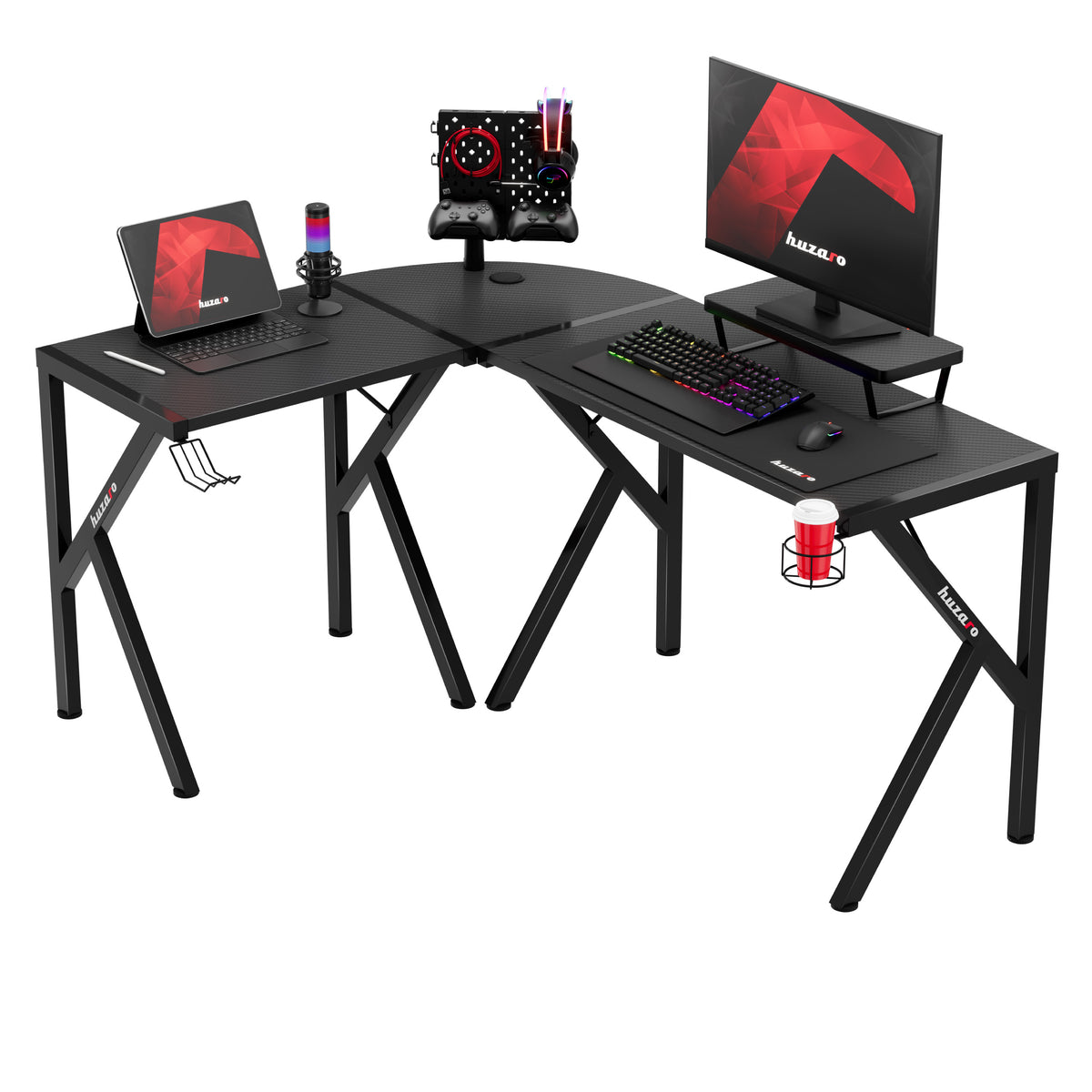 Huzaro Hero 6.3 Black 154 cm Gaming Desk