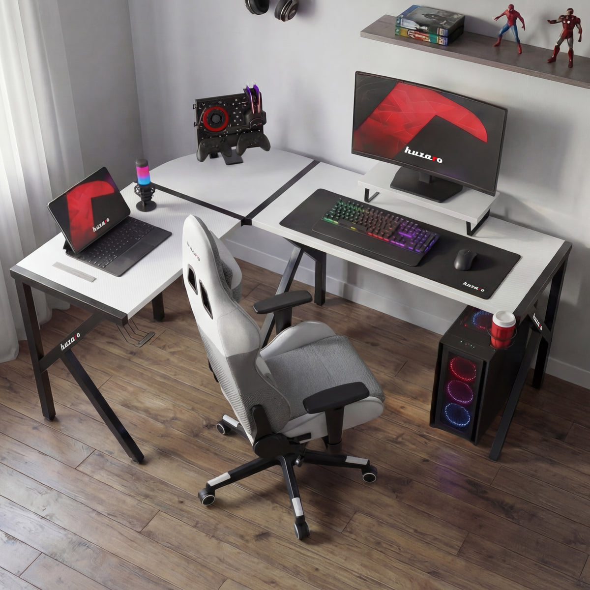 Ergonomic workstation layout
