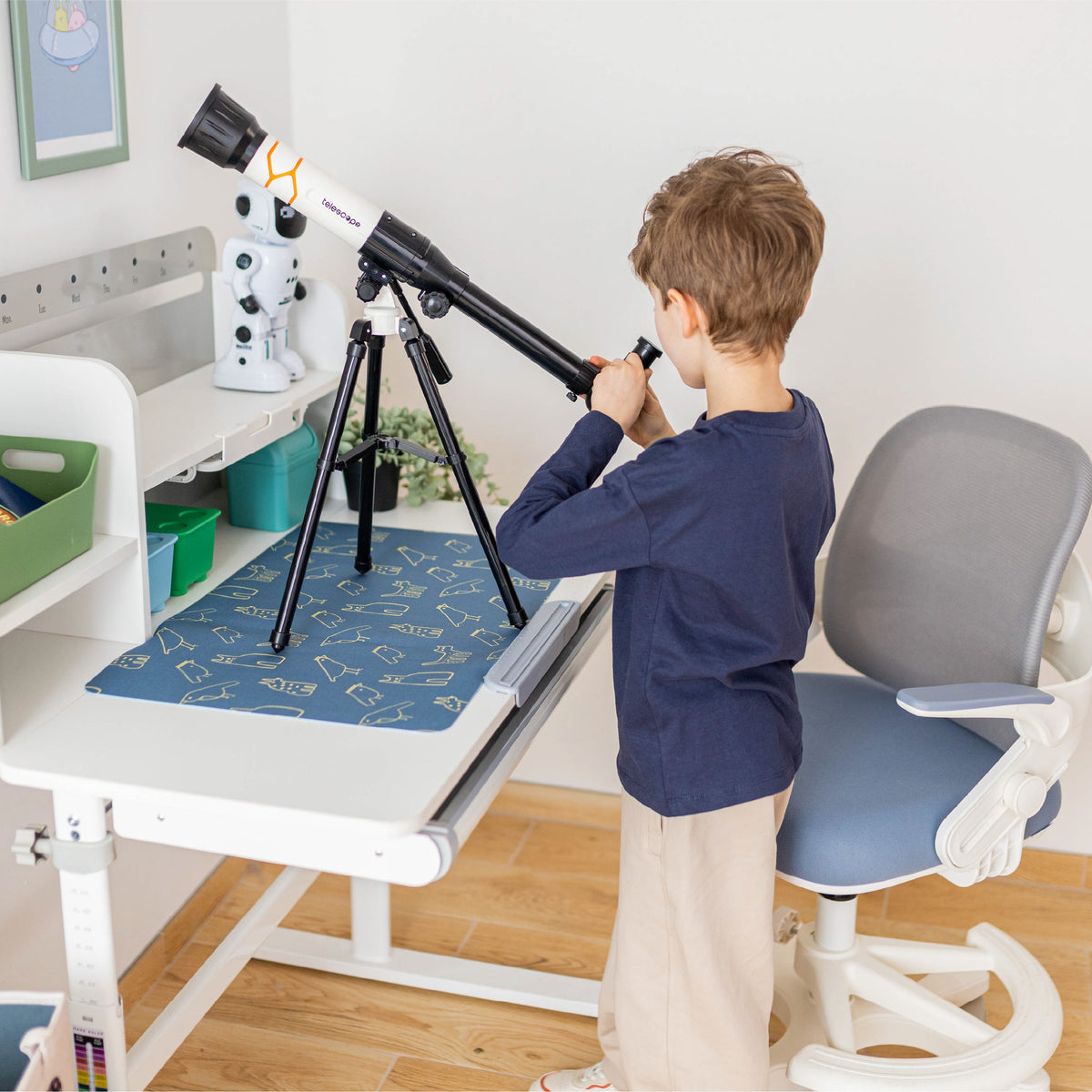 Mark Adler Study 5.0 Grey 90 cm ergonomic children’s desk