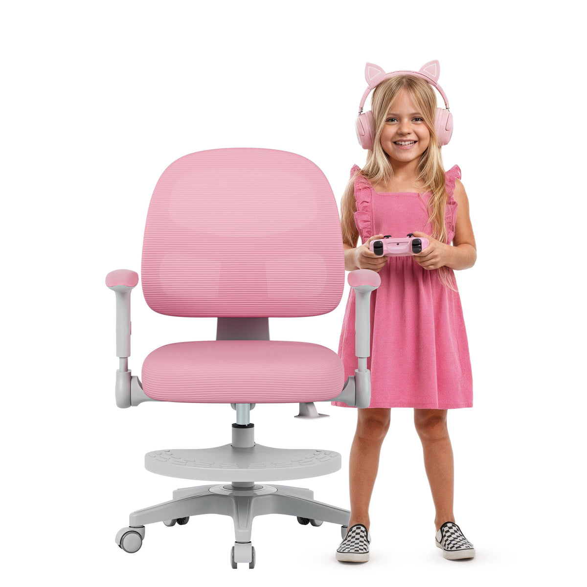Mark Adler JUNIOR 5.0 Pink Swivel Chair – OUTLET
