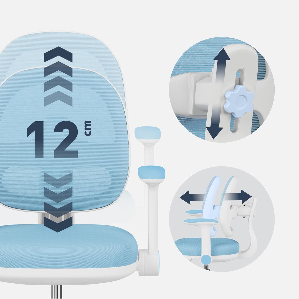 Mark Adler Junior 3.6 Blue – an ergonomic desk chair for children