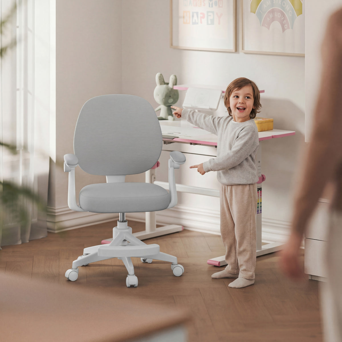 Mark Adler Junior 3.1 Grey children’s swivel chair