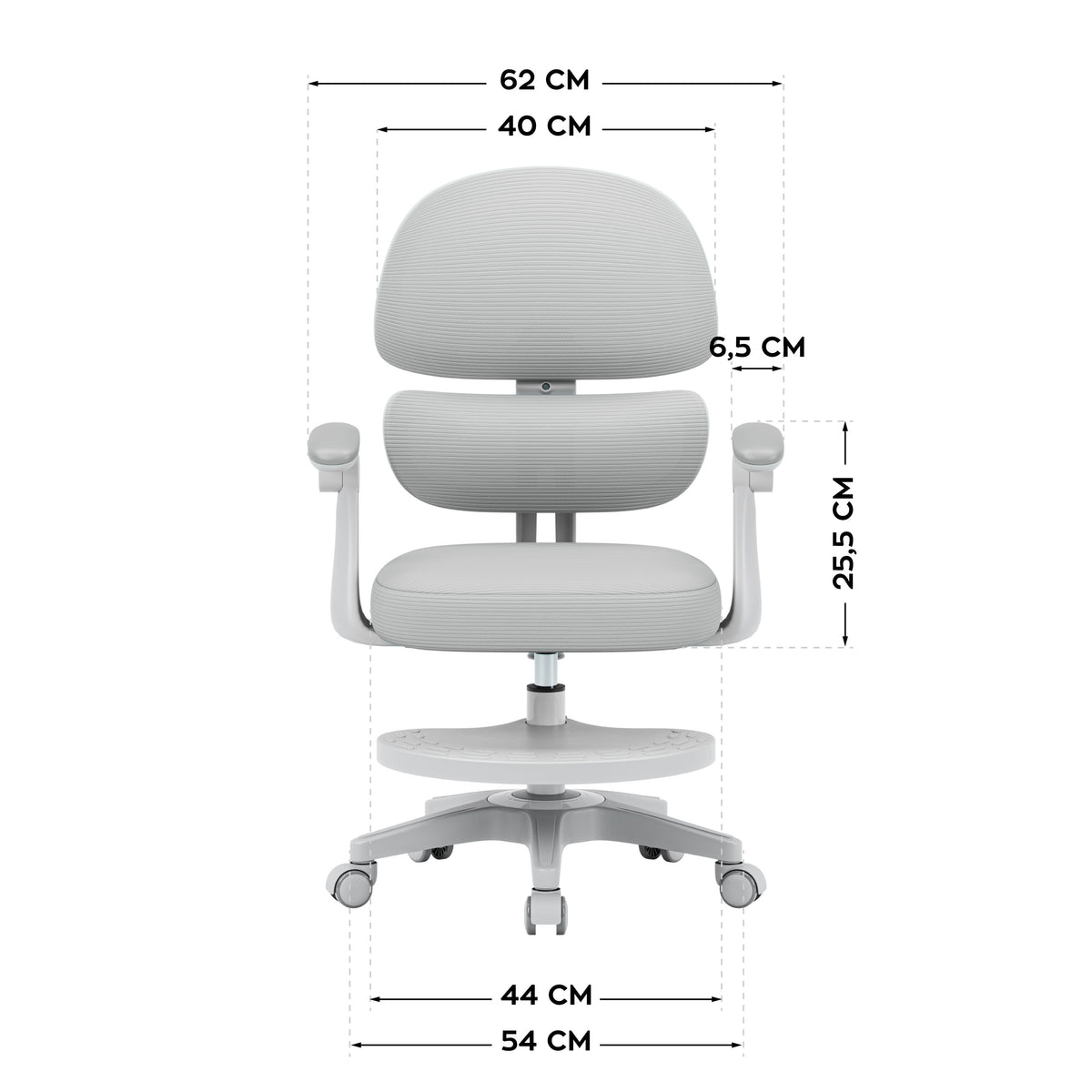 Mark Adler Junior 4.4 Grey Ergonomic Children’s Armchair