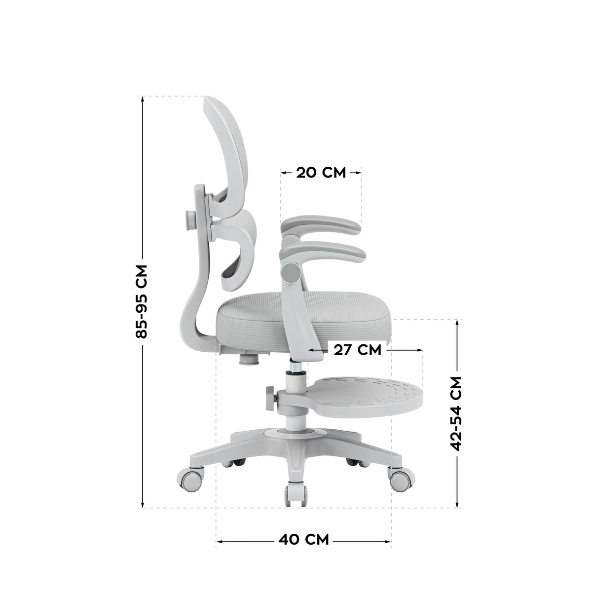 Mark Adler Junior 4.4 Grey Ergonomic Children’s Armchair