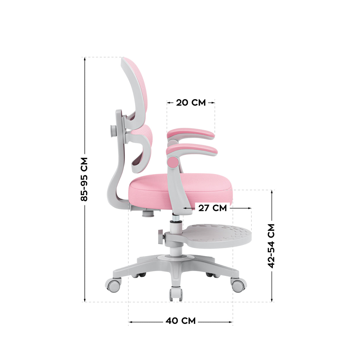 Mark Adler Junior 4.4 Pink Ergonomic Children’s Armchair – OUTLET