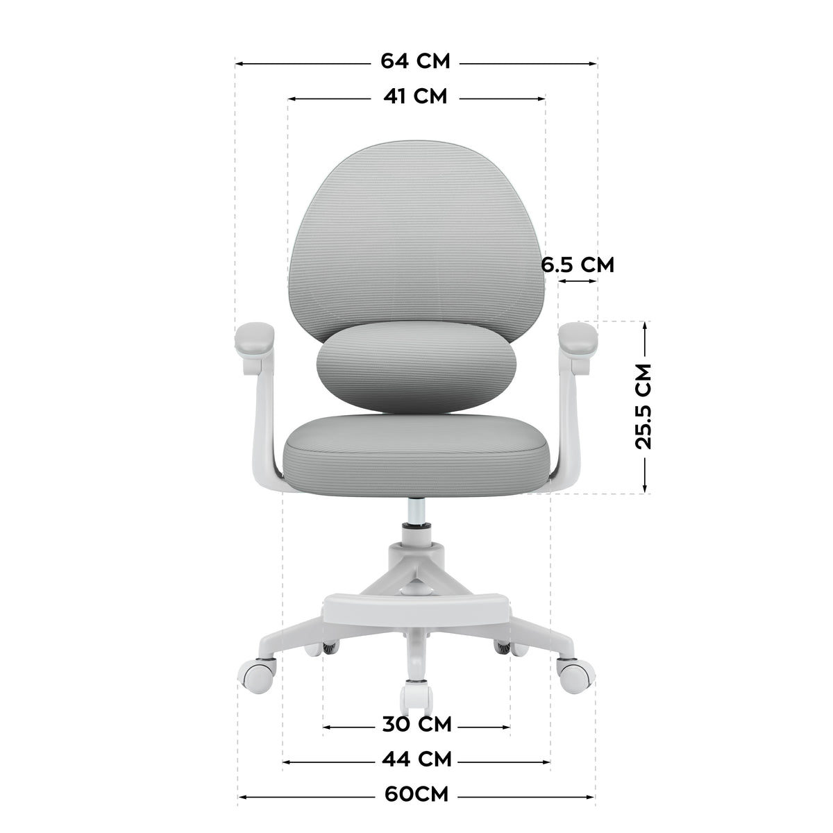 Mark Adler Junior 4.5 Grey children’s desk chair