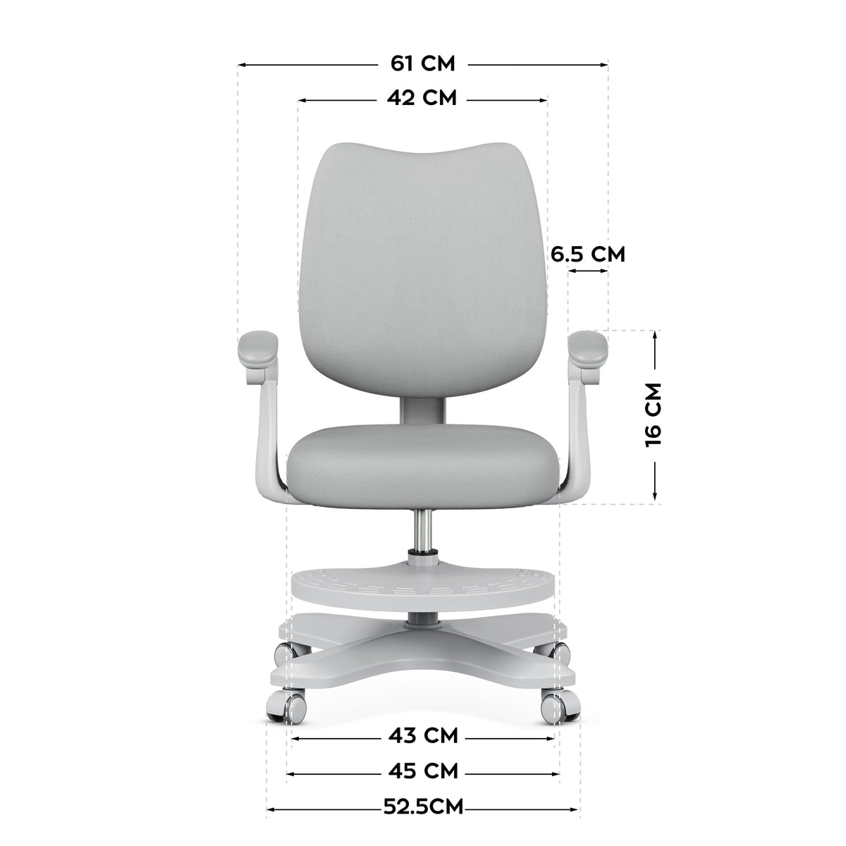 Mark Adler Junior 4.6 Grey Ergonomic Children’s Armchair