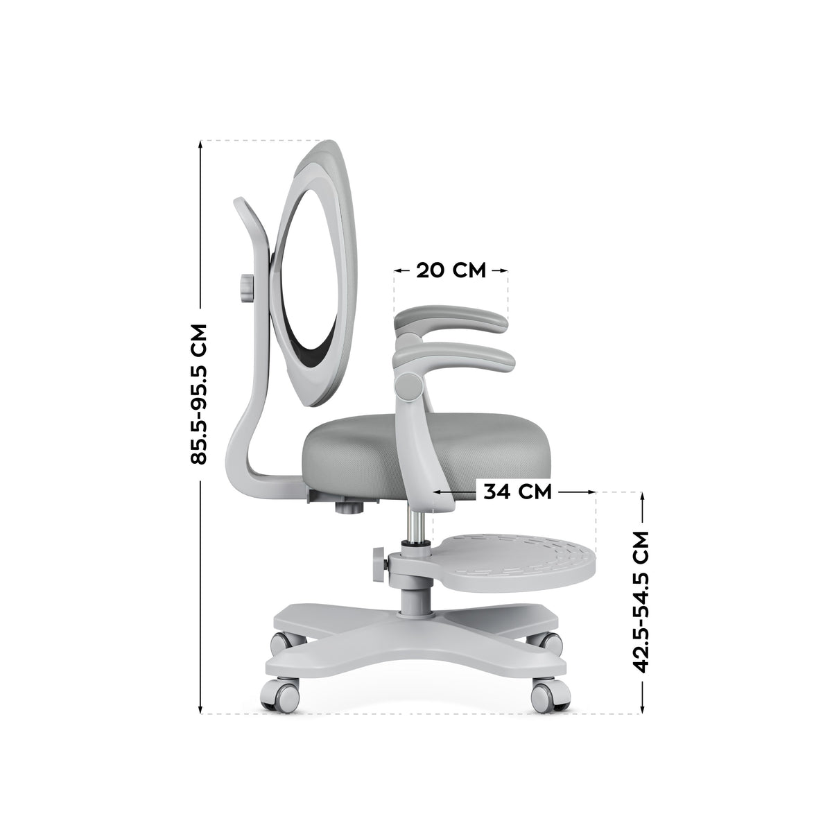 Mark Adler Junior 4.6 Grey Ergonomic Children’s Armchair