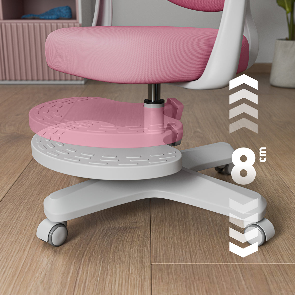 Mark Adler Junior 4.6 Pink Ergonomic Children's Chair – OUTLET