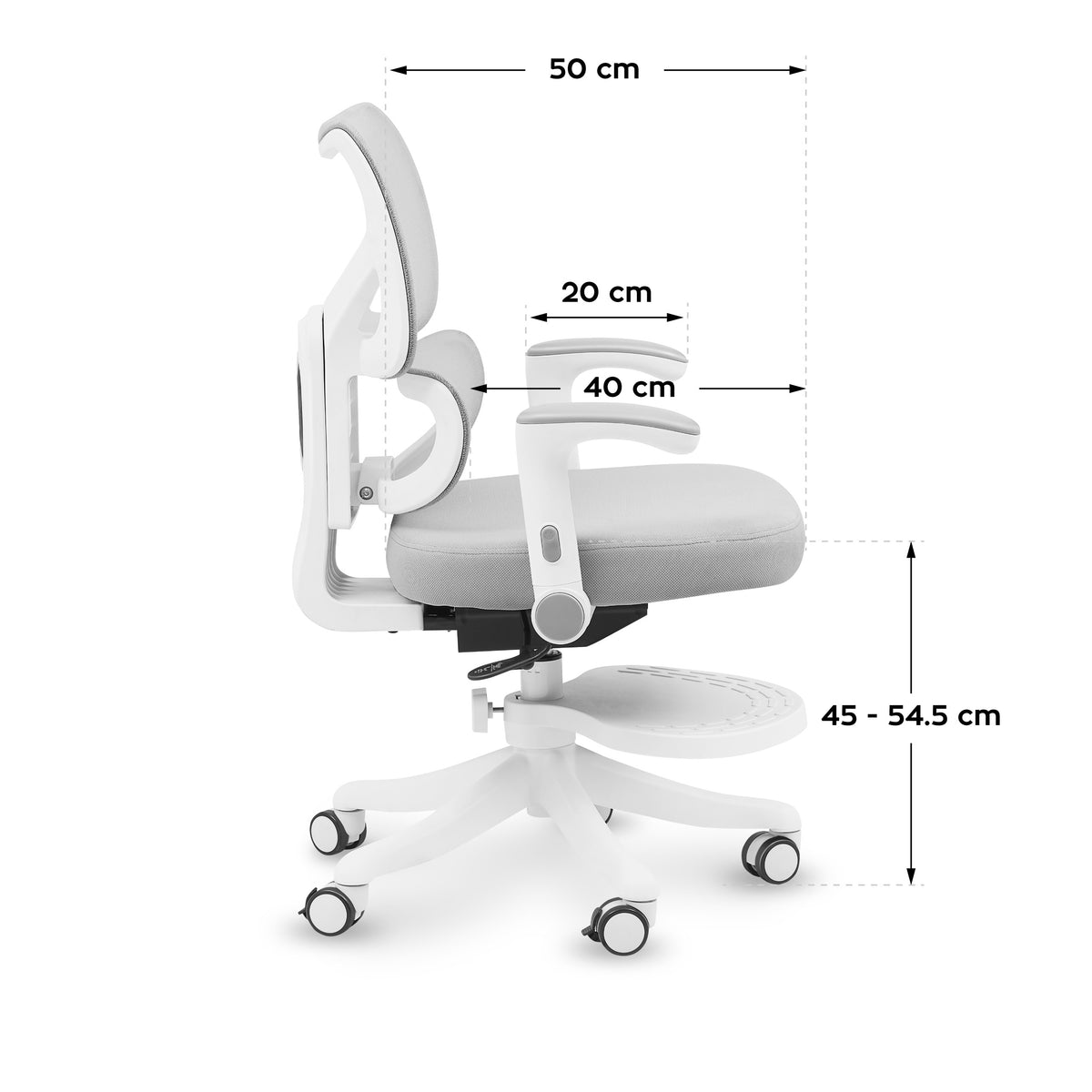 Mark Adler Junior 5.3 Grey children’s swivel chair