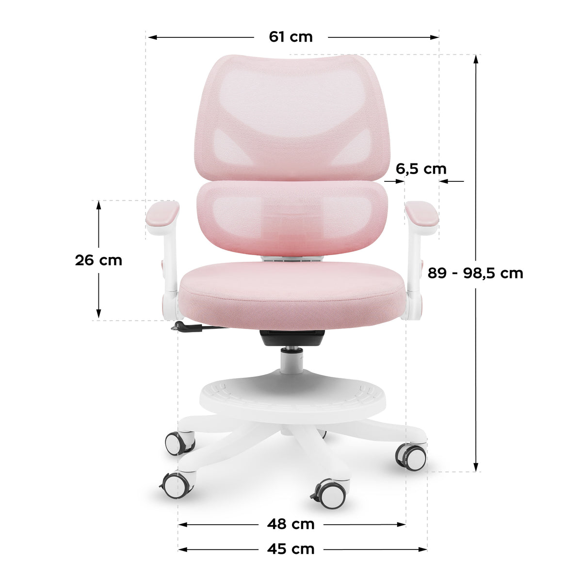 Mark Adler Junior 5.3 Pink children’s swivel chair