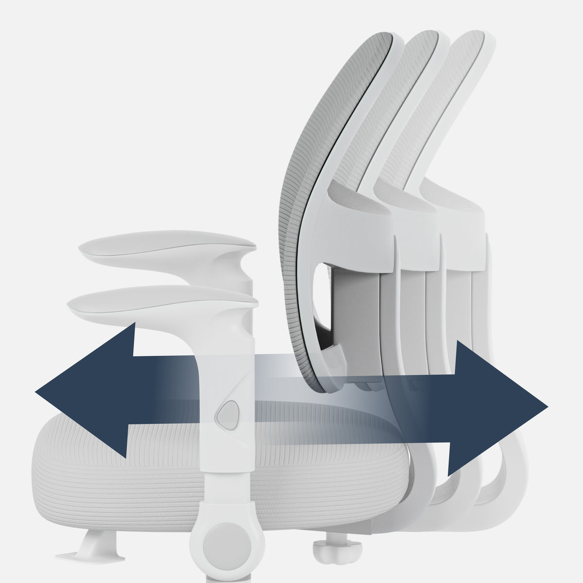 Adjustable seat depth