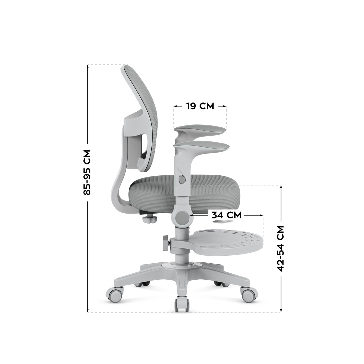 Mark Adler JUNIOR 5.0 Grey swivel chair