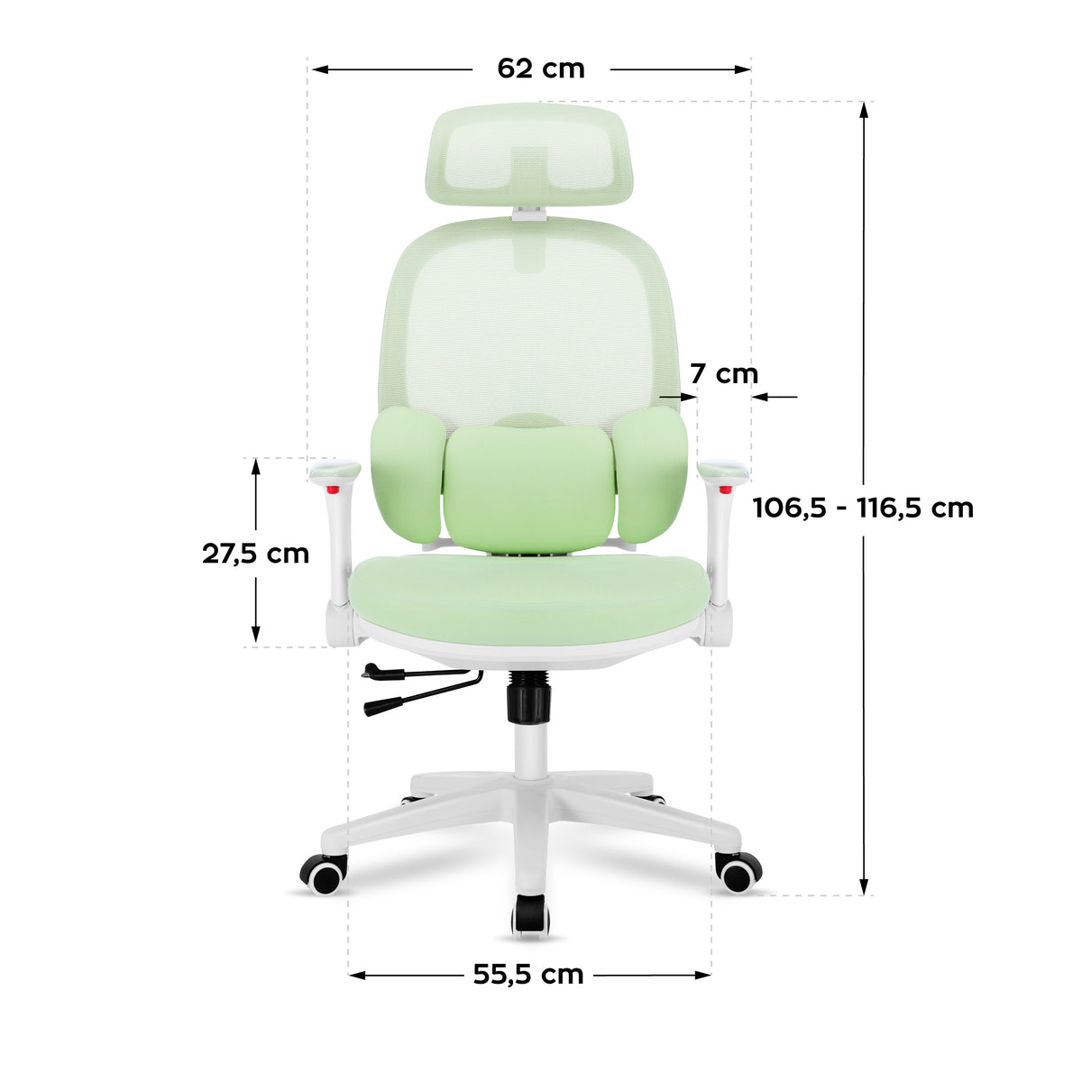 Mark Adler Junior 6.3 Green Ergonomic Children's Armchair