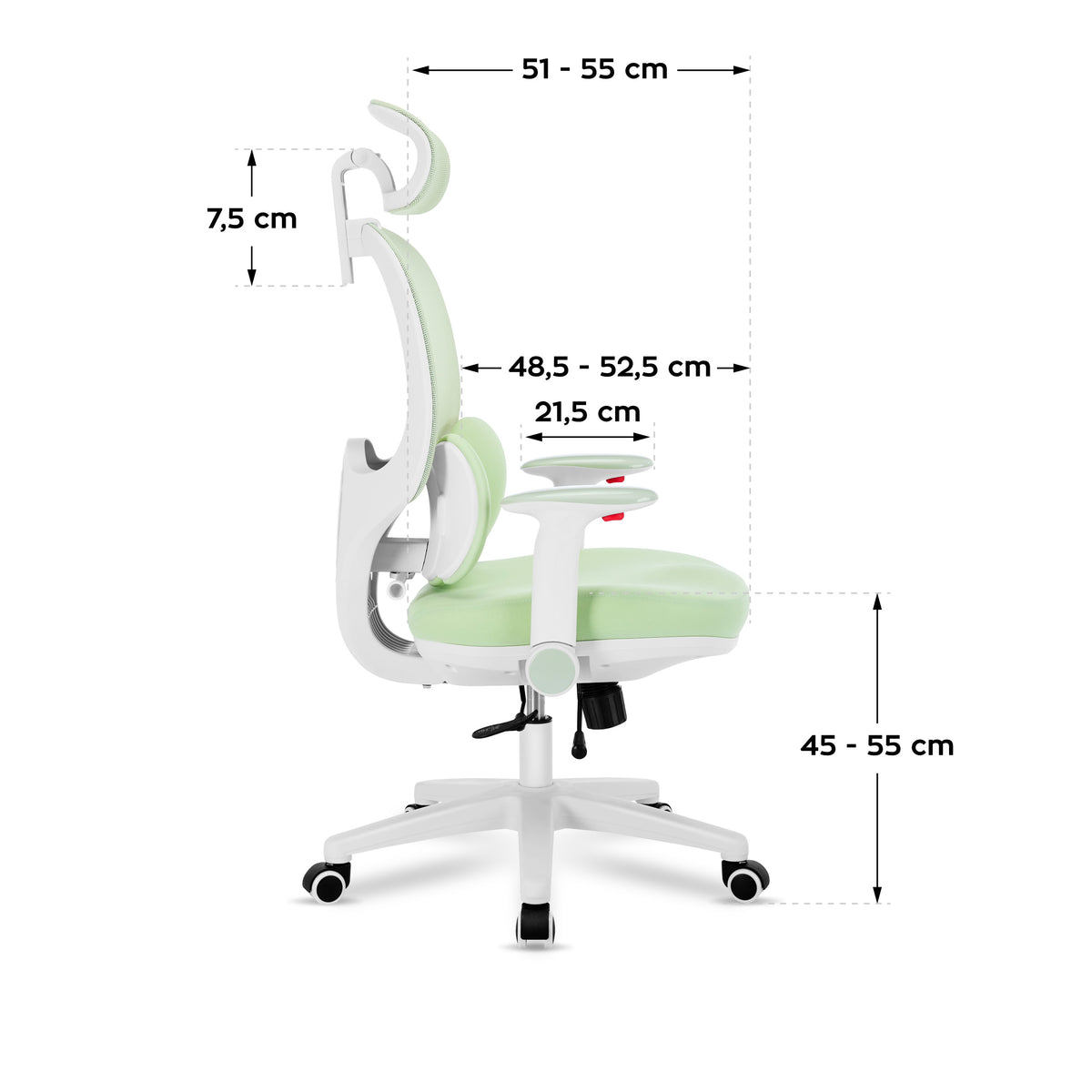 Mark Adler Junior 6.3 Green Ergonomic Children's Armchair