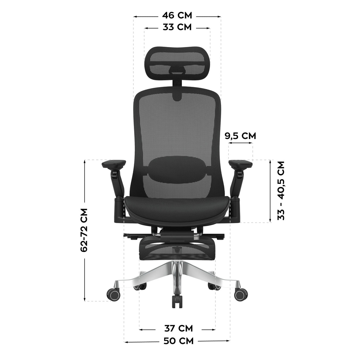 Mark Adler Leadpro 8.7 Black Ergonomic Massage Armchair
