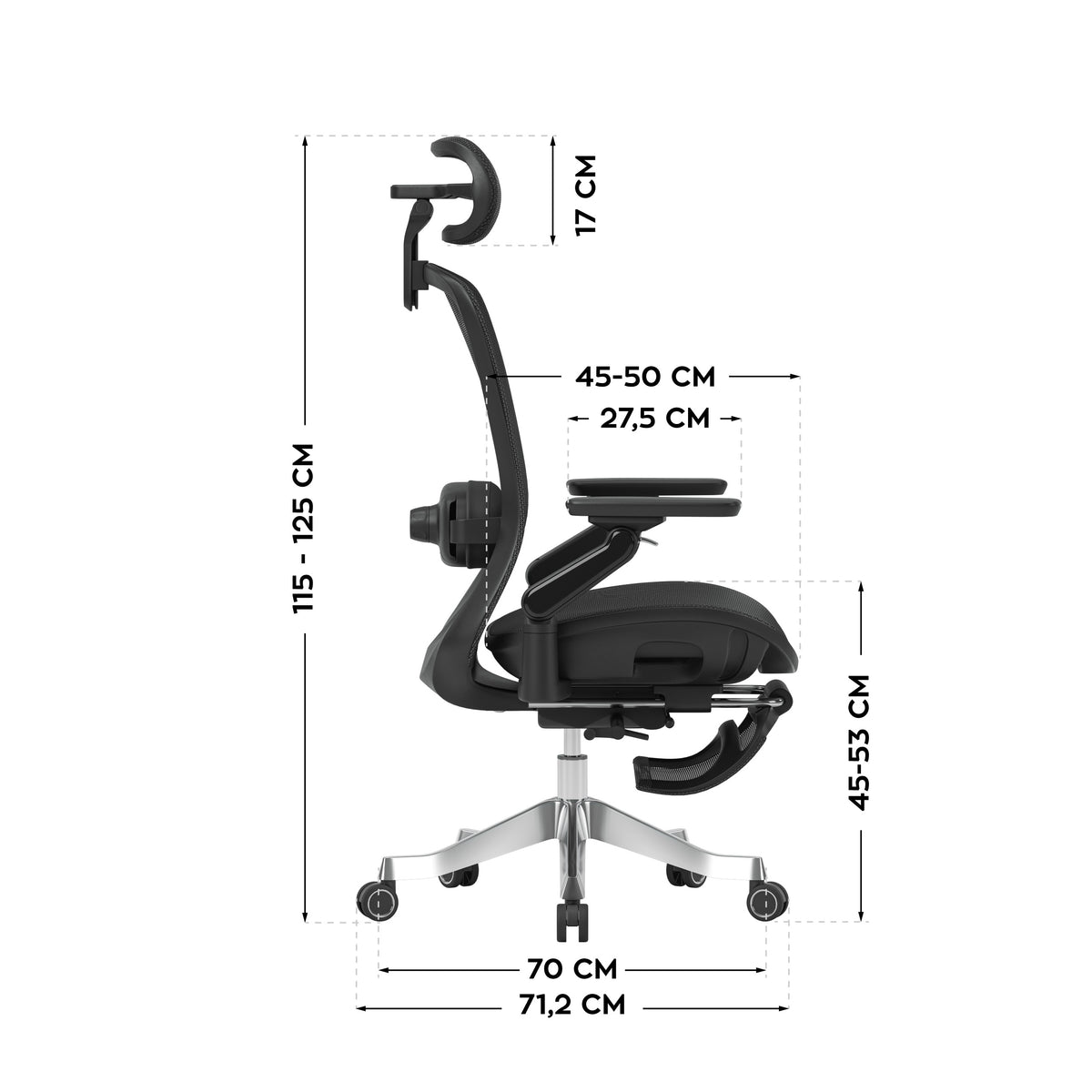 Mark Adler Leadpro 8.7 Black Ergonomic Massage Armchair