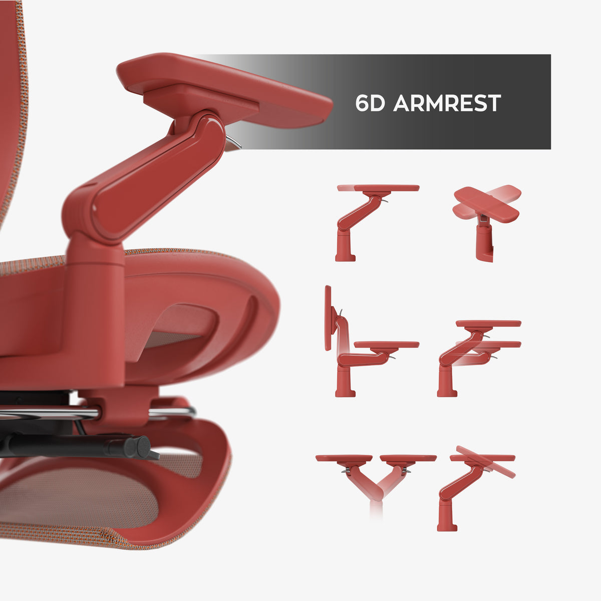 Mark Adler Leadpro 8.7 Red Ergonomic Massage Armchair