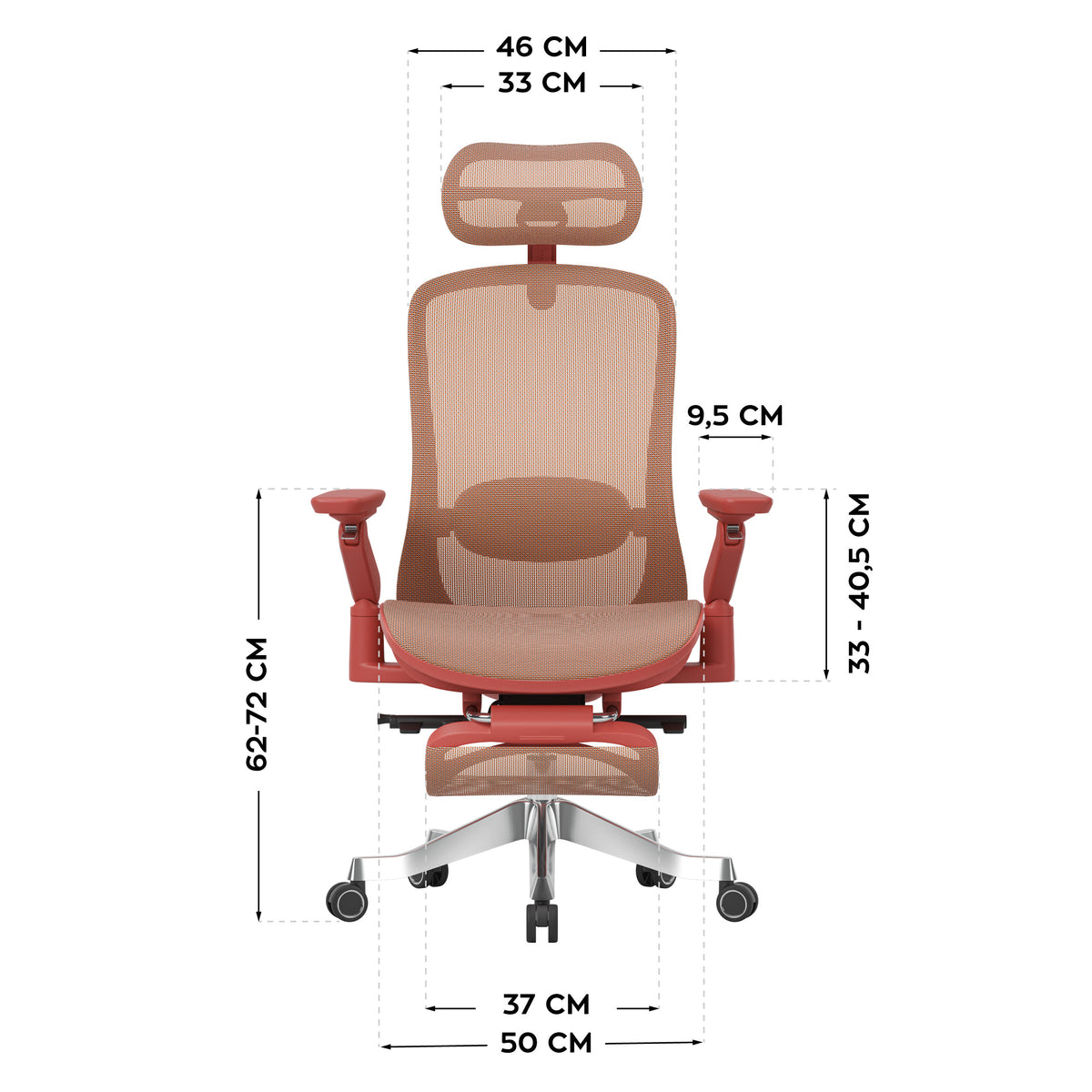 Mark Adler Leadpro 8.7 Red Ergonomic Massage Armchair