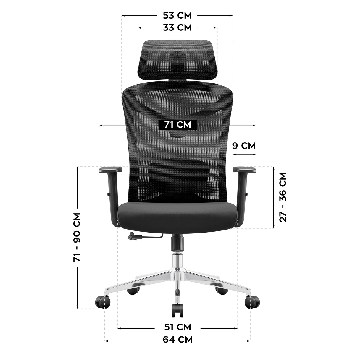 Mark Adler Manager 2.6 Black Ergonomic Office Chair