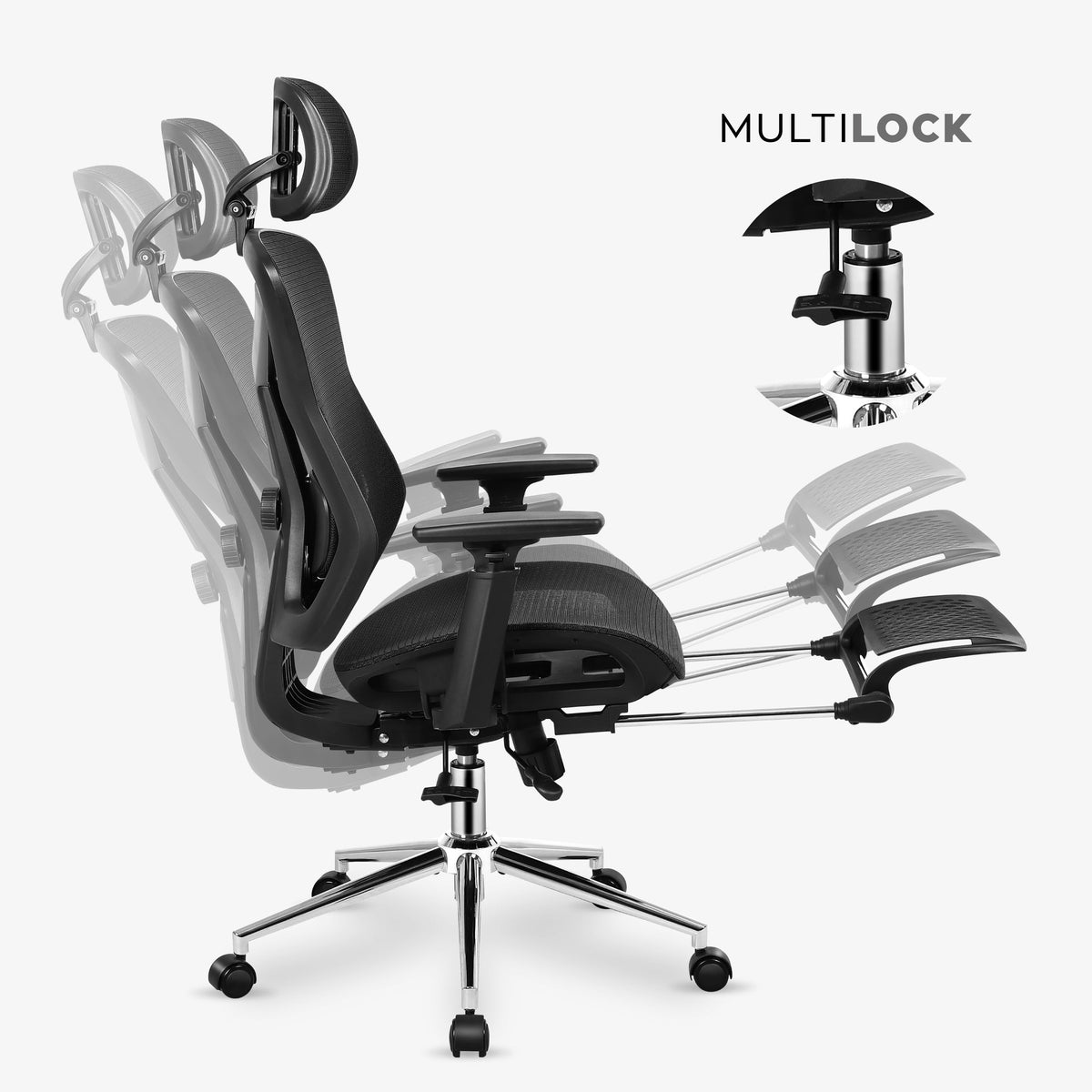 Adjustable backrest and Slide technology