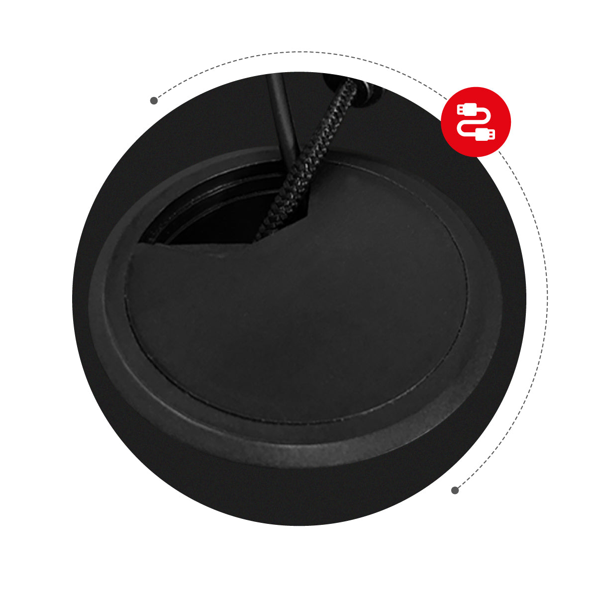 Two cable entry points