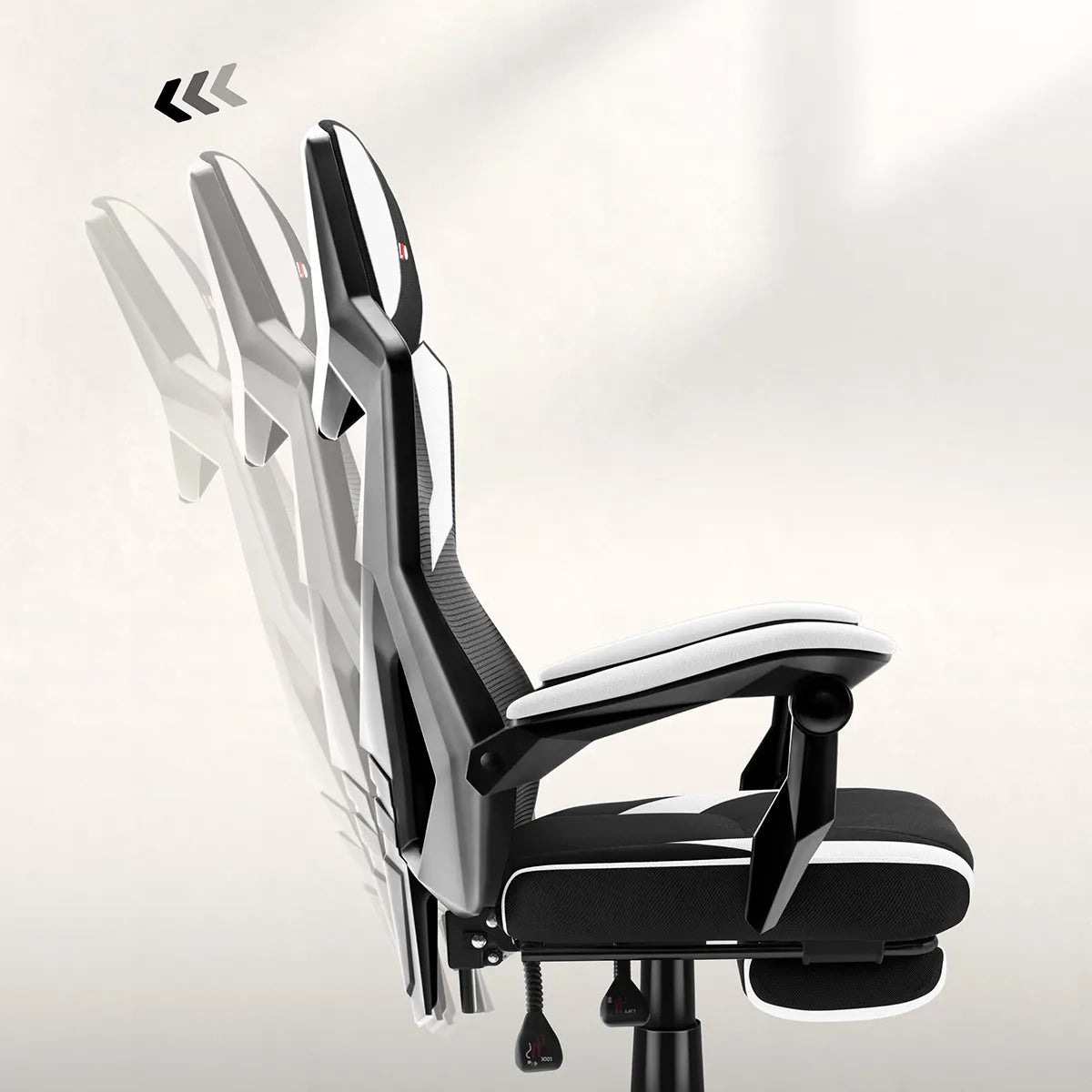 FlexiBack – tilt angle adjustment up to 135°
