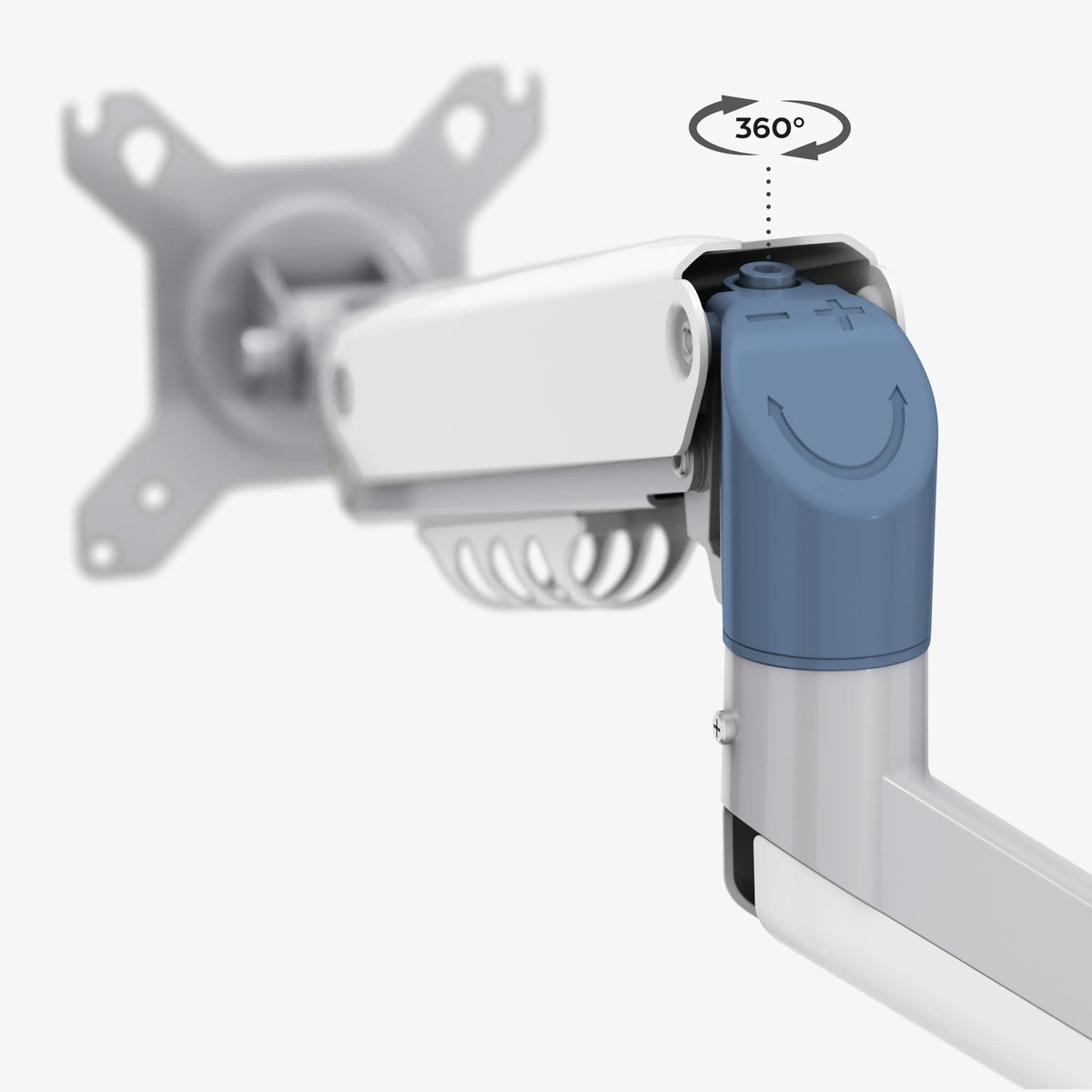 Arm with 360° rotation