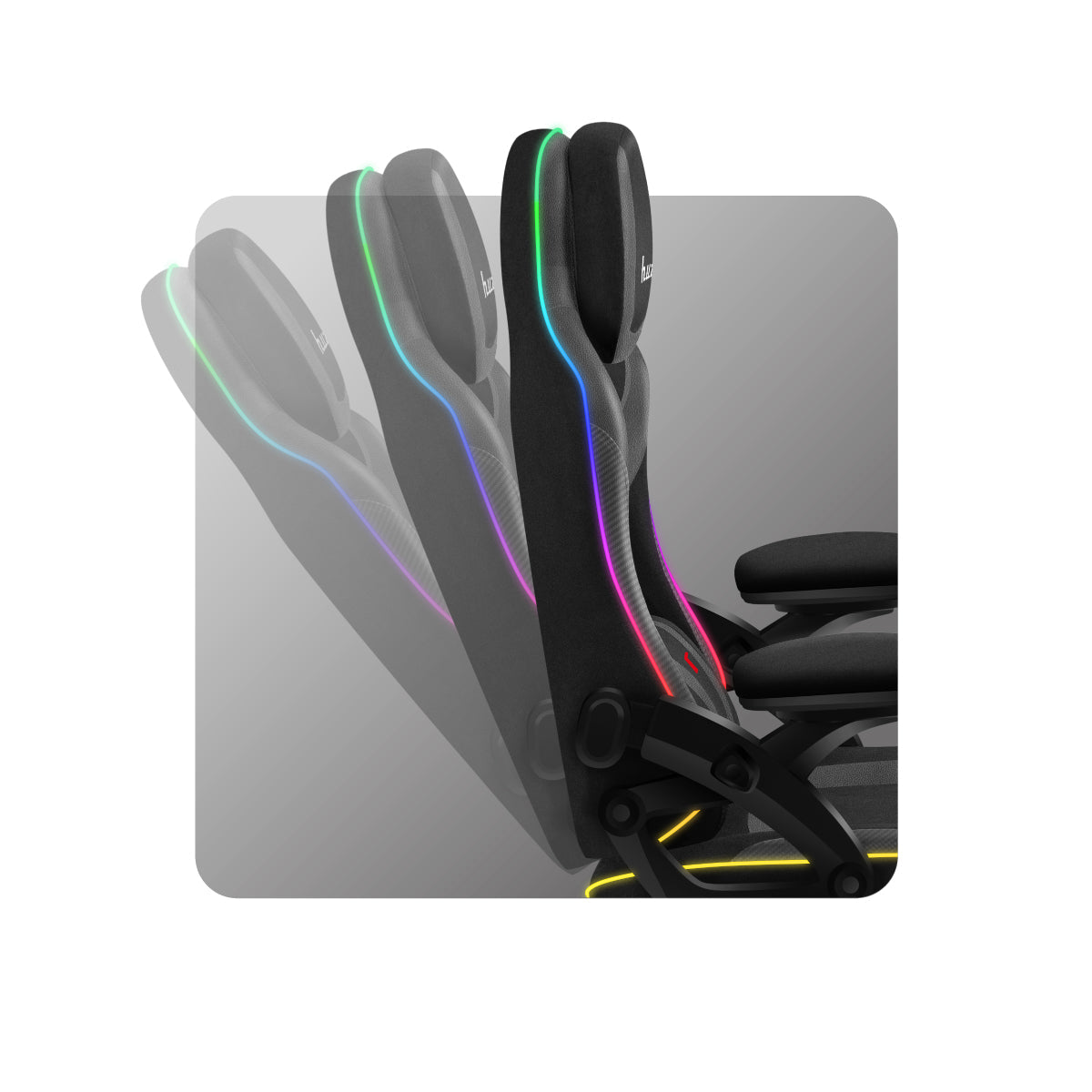 Reclining seat backrest