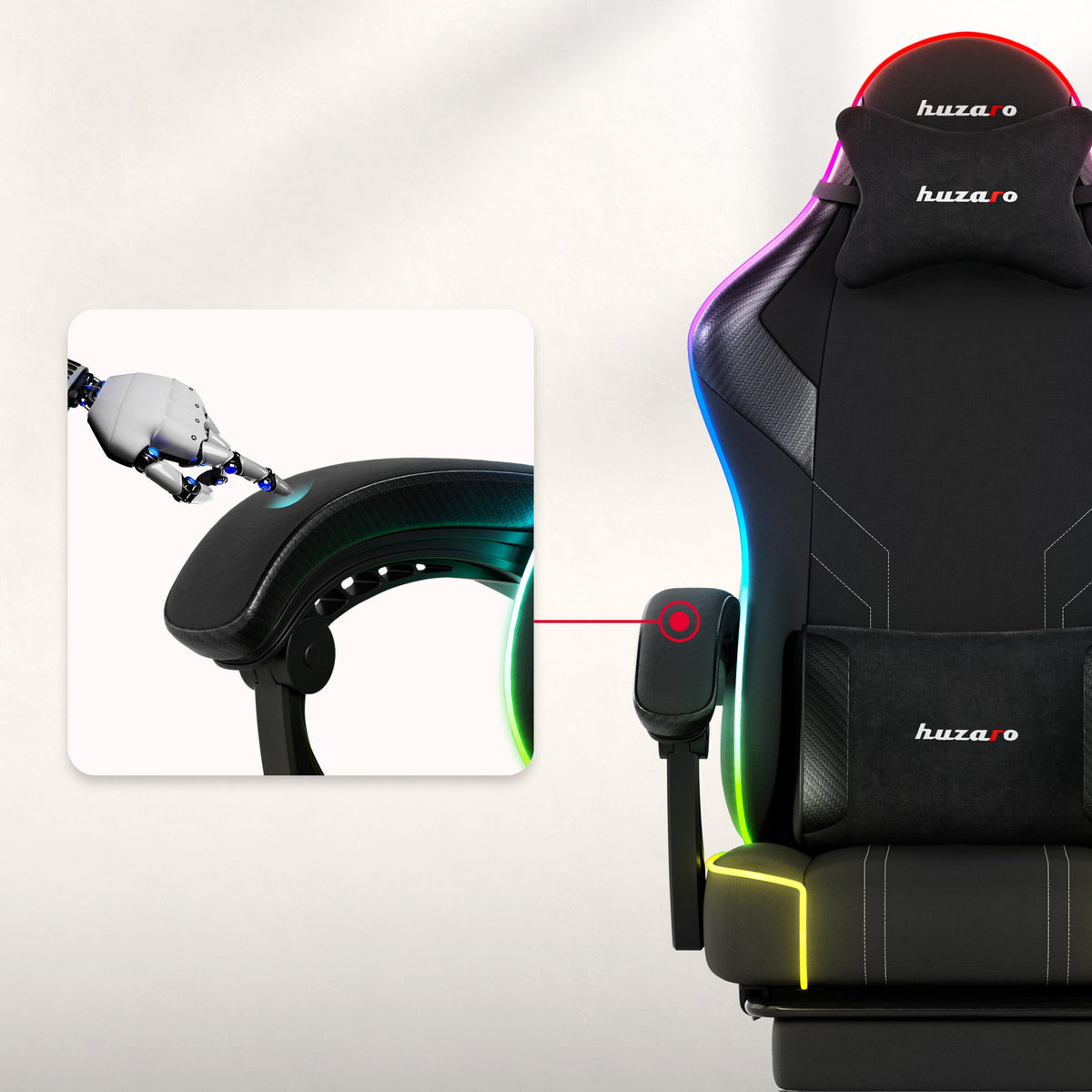 Soft armrests