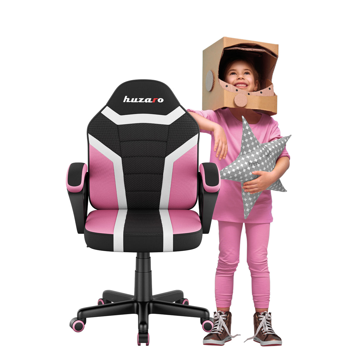 HUZARO RANGER 1.0 Pink Mesh Children's Gaming Chair