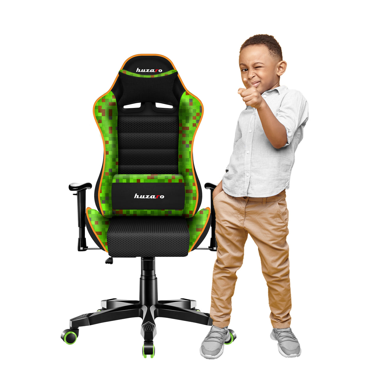 HUZARO RANGER 6.0 Pixel Mesh Children’s Gaming Chair