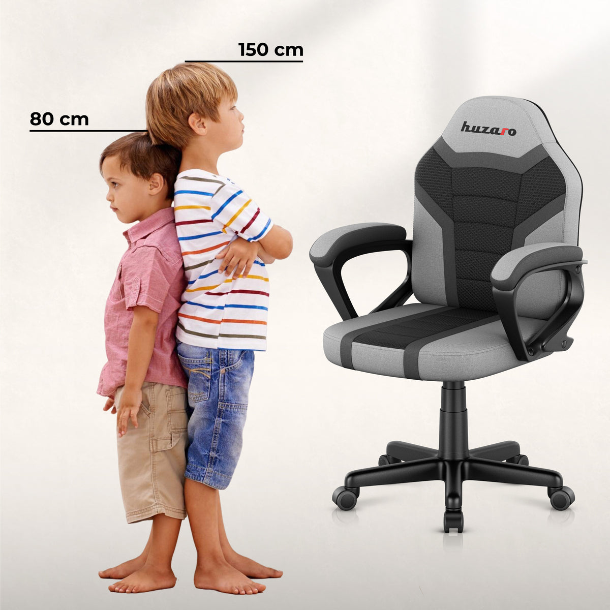 HUZARO RANGER 1.0 Grey Mesh Children’s Gaming Chair