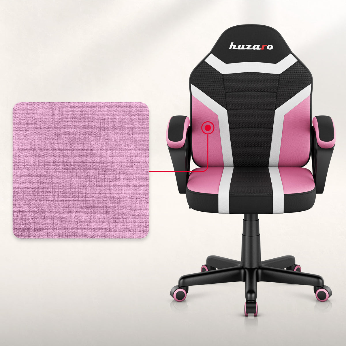 HUZARO RANGER 1.0 Pink Mesh Children's Gaming Chair