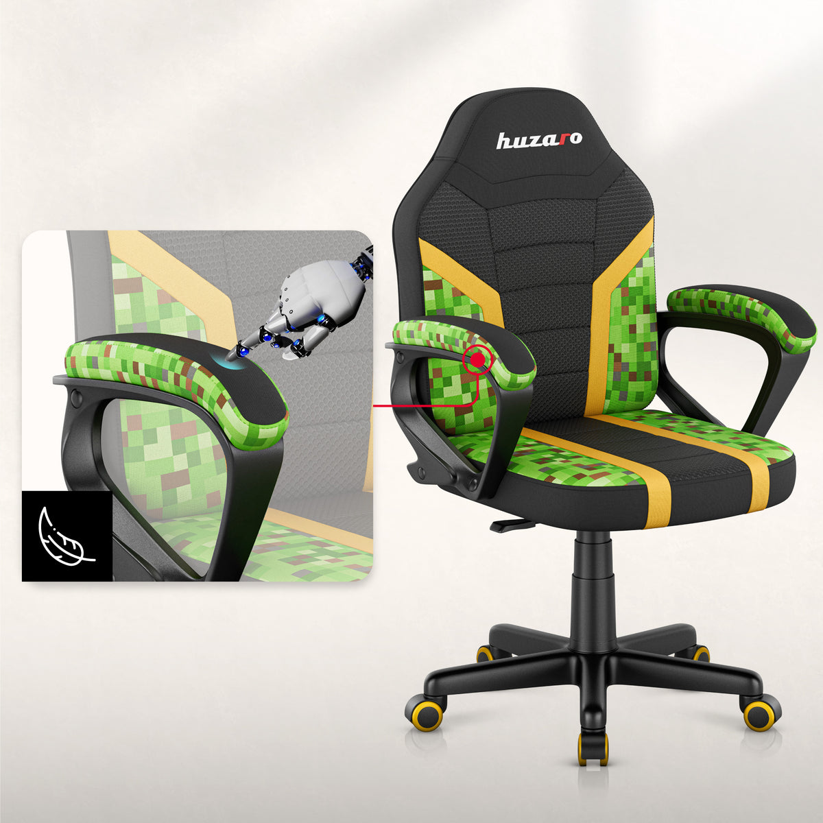 Huzaro RANGER 1.0 Pixel Mesh Children’s Gaming Chair