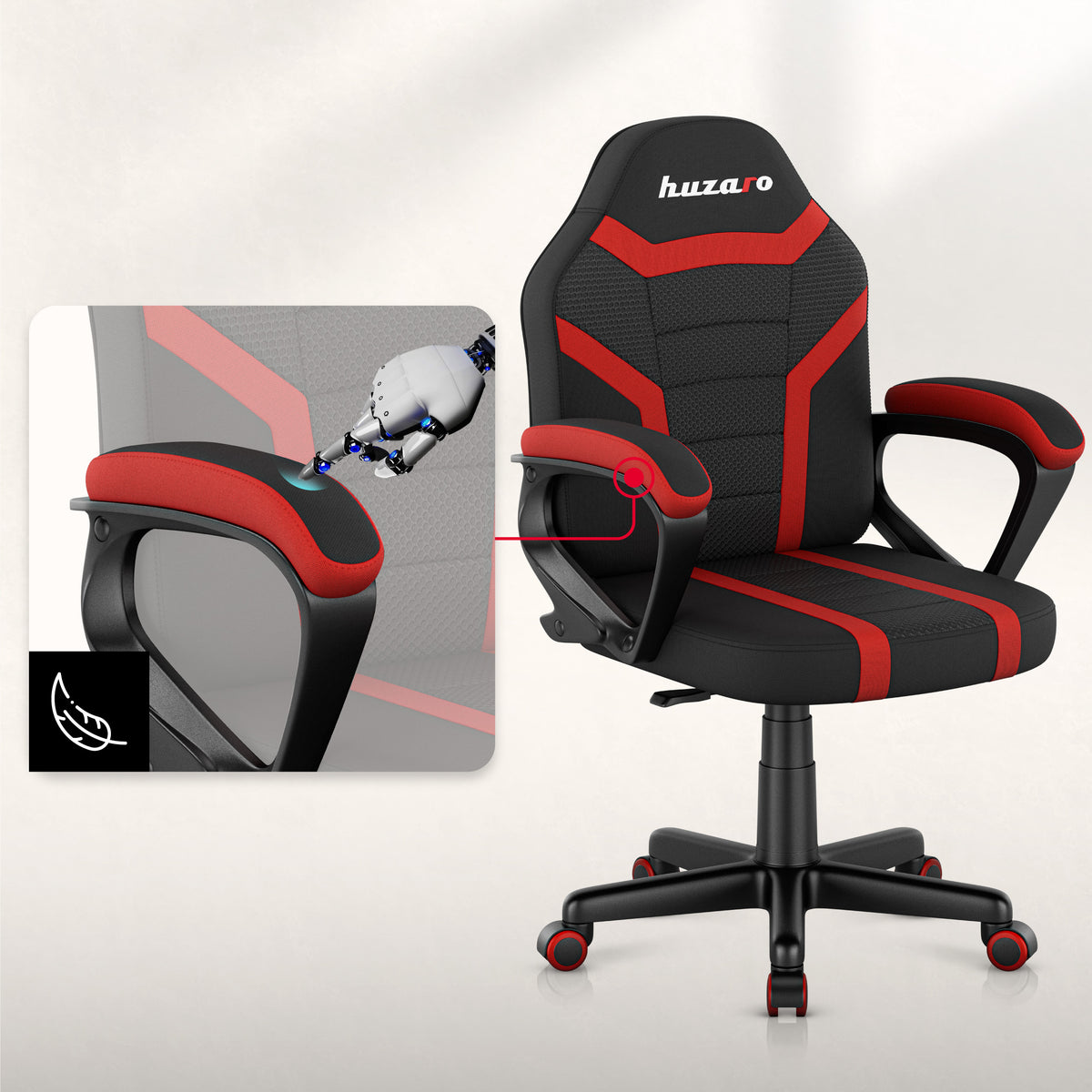 HUZARO RANGER 1.0 Red Mesh Children’s Gaming Chair