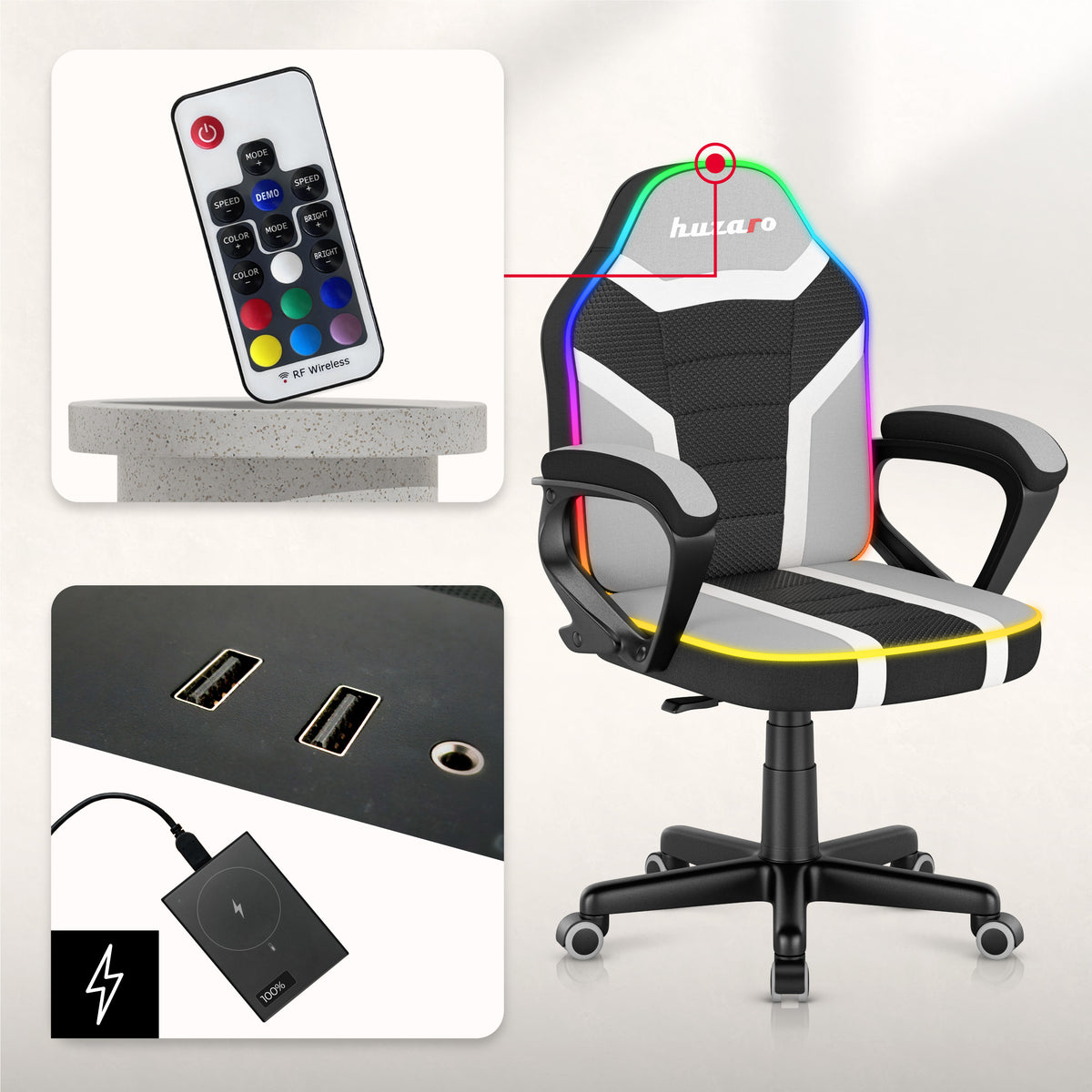 Huzaro Ranger 1.0 RGB children’s gaming chair