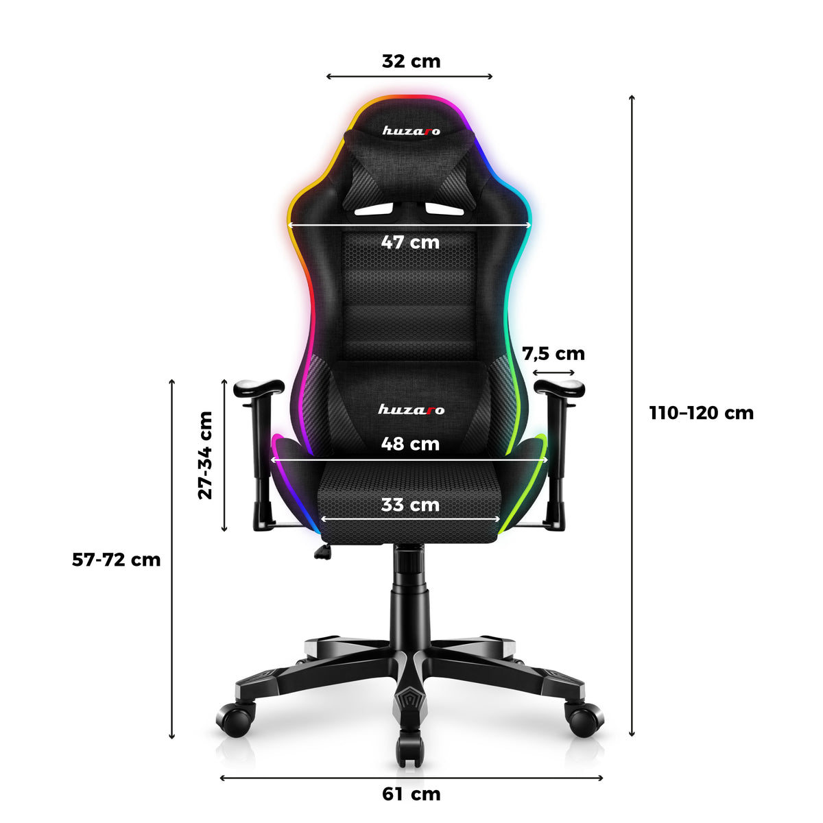 HUZARO RANGER 6.0 RGB Mesh Children’s Gaming Chair