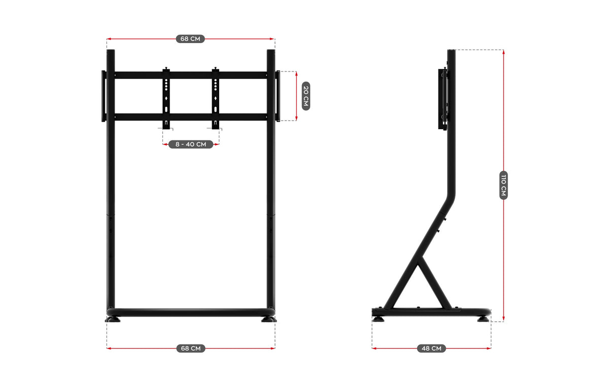 Huzaro Speed 9.1 sim racing TV stand