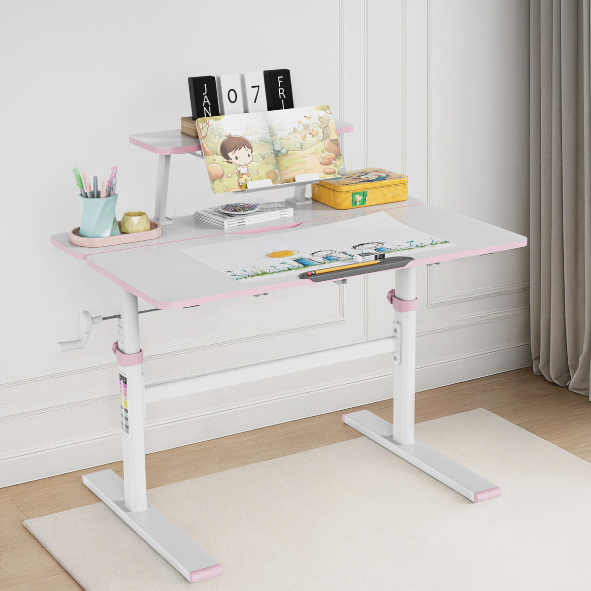 Mark Adler Study 3.7 Pink 90 cm adjustable children’s desk