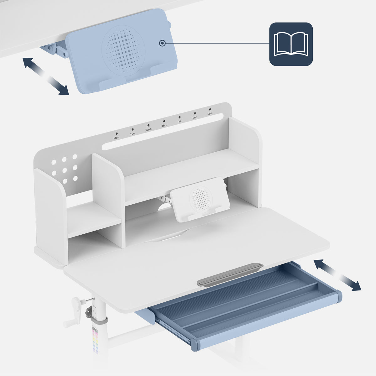 Mark Adler Study 5.0 Grey 90 cm ergonomic children’s desk