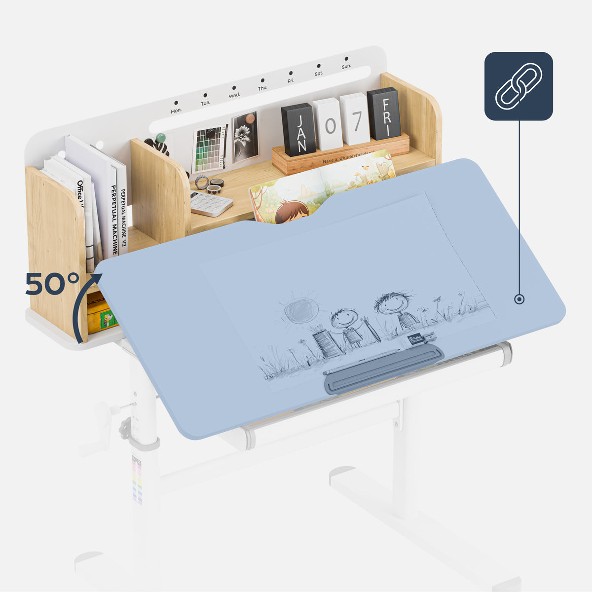Mark Adler Study 5.0 Wood 90 cm ergonomic children’s desk