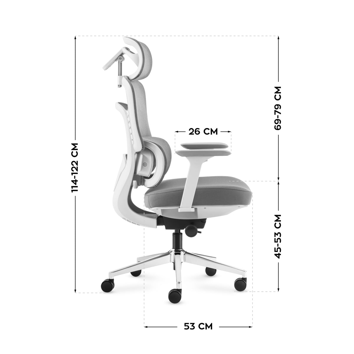 Mark Adler Visioner 6.1 Grey massage office chair