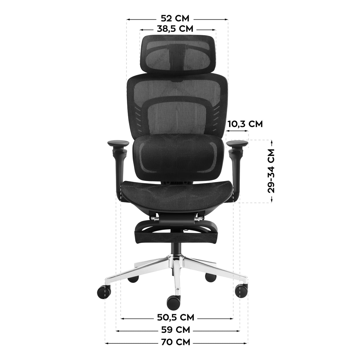 Mark Adler Visioner 8.3 Black massage office chair